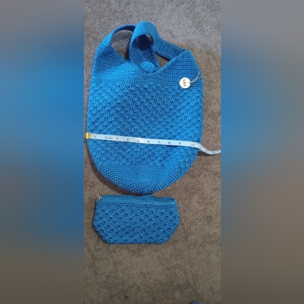 The Sak Bright Blue Hobo Bag and Pouch Set - Picture 2 of 7